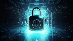 Image symbolique représentant la confidentialité et la sécurité numériques, avec un cadenas verrouillé protégé par un emblème de bouclier, véhiculant l'idée de la protection des données et de l'anonymat en ligne.